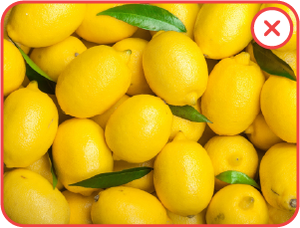 Fruit in a Deep Pile: This is not a good match for the 'CountThings from Photos' app because many items are hidden in the pile; the AI cannot count items if their boundaries are not visible to the camera.